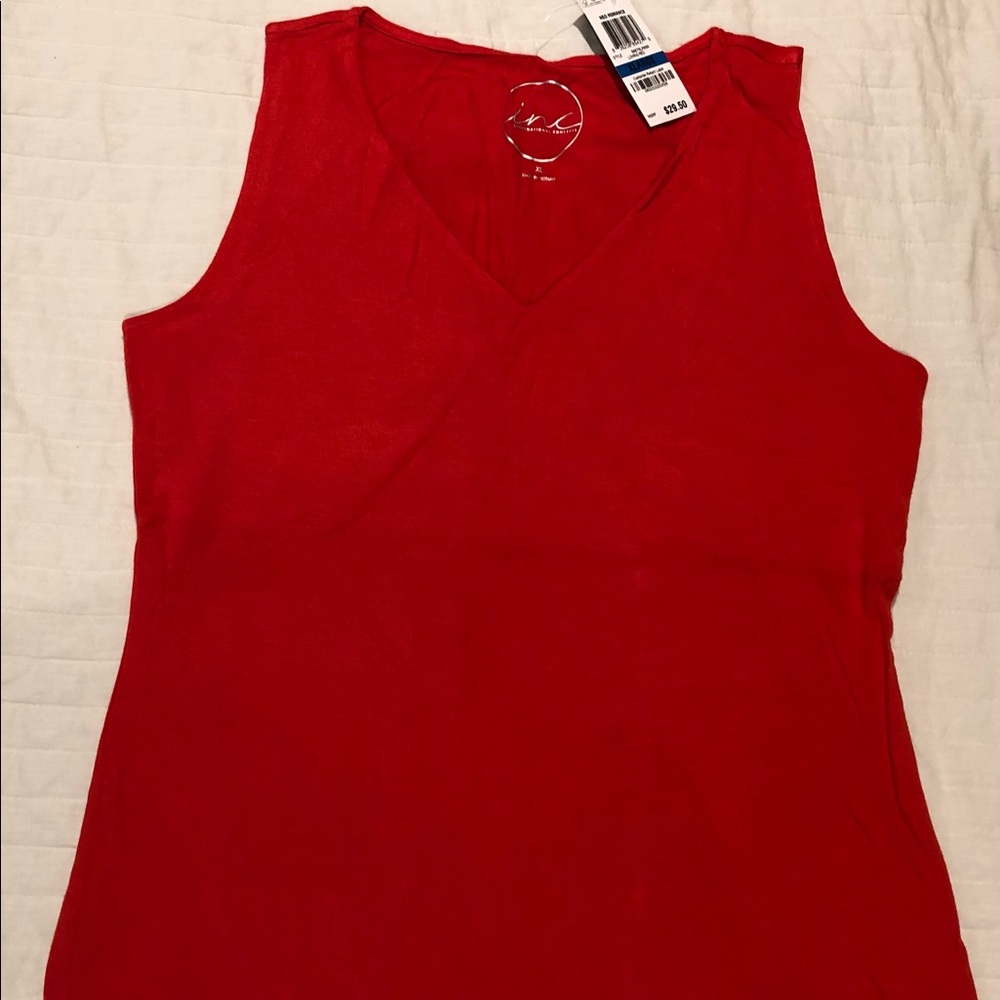 INC International Concepts, NWT, women’s red top, XL.